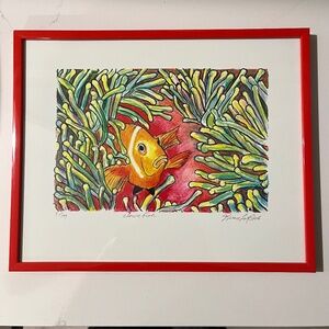 Original authenticated Clown Fish painting by Kiran Levy